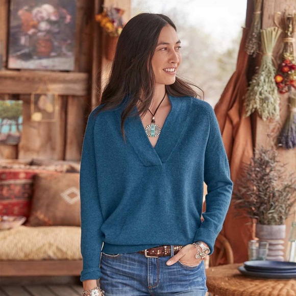 Sundance | Sweaters | Sundance Zadie Cashmere Sweater Peacock Blue Xs |  Poshmark